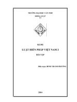 Luật Hiến Pháp 2 - Nguyễn Hoàng Anh Tuấn ď Bai tap HP2 . 2014