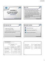 chuong 5 Dau tu tai chinh