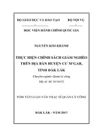 Thực hiện chính sách giảm nghèo trên địa bàn huyện Cư MGar, tỉnh Đăk Lăk (tt)