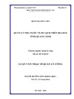 Quản lý nhà nước trên địa bản tỉnh Quảng Ninh (tt)