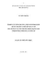 LATS_Nghiên cứu nồng độ TNF-a một số interleukin huyết thanh và mối liên quan với yếu tố nguy cơ, tổn thương động mạch vành ở bệnh nhân nhồi máu cơ tim cấp (FULL TEXT)