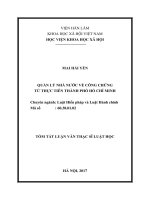 Quản lý nhà nước về công chứng từ thực tiễn thành phố hồ chí minh (tt) 