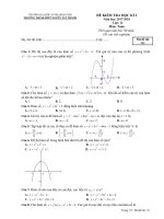 Tuyển tập 8 đề thi học kỳ 1 môn toán 12 hay nhất năm học 2017  2018