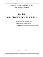 Bài tập TCDN1 (2017)