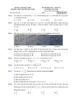 toanmath com   đề thi học kỳ 1 toán 12 năm học 2017  2018 trường THPT chuyên bắc ninh 
