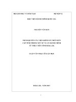 Thẩm quyền của Viện Kiểm Sát nhân dân cấp tỉnh trong xét xử vụ án hành chính  từ thực tiễn tỉnh Đăk Lăk (LV thạc sĩ)