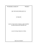 Quản lý nhà nước về thi đua, khen thưởng tại thị xã Buôn Hồ, tỉnh Đăk Lăk (LV thạc sĩ)