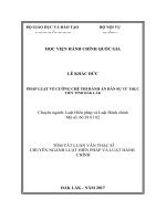 Pháp luật về cưỡng chế thi hành án dân sự  Từ thực tiễn tỉnh Đắk Lắk (tt)