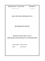 Đánh giá công chức cấp xã trên địa bàn huyện Đăk RLắp, tỉnh Đăk Nông (tt)