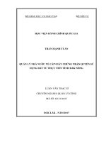 Quản lý nhà nước về cấp giấy chứng nhận quyền sử dụng đất  Từ thực tiễn tỉnh Đăk Nông (LV thạc sĩ)