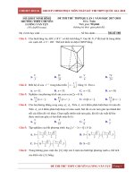 Đề thi thử môn Toán 2018 THPT Quốc gia lần 1 trường THPT chuyên Lương Văn Tụy – Ninh Bình