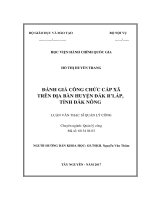 Đánh giá công chức cấp xã trên địa bàn huyện Đăk RLắp, tỉnh Đăk Nông (LV thạc sĩ)