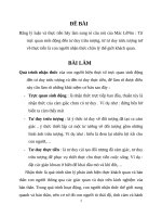 Bài tập tâm lí học đại cương