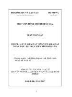 Pháp luật về Kiểm sát viên Viện kiểm sát nhân dân  từ thực tiễn tỉnh Đăk Lăk (tt)