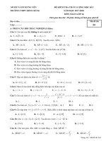 Đề kiểm tra chất lượng HK1 Toán 10 năm học 2017 – 2018 trường THPT Hồng Bàng – Hưng Yên 