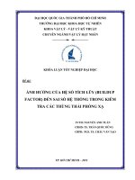 Khóa luận tốt nghiệp: Ảnh hưởng của hệ số tích lũy (Buildup factor) đến sai số hệ thống trong kiểm tra các thùng thải phóng xạ