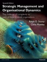 Strategic management organisational dynamics the challenge of complexity to way of thinking about organisations 7th
