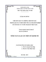 Chuyển giá và chống chuyển giá trong quản lý thuế đối với các doanh nghiệp có vốn đầu tư nước ngoài ở việt nam tt 