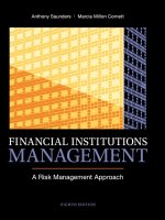 Financial institutions management a risk management approach 8th by sauder