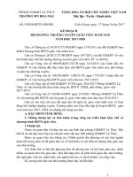 kế hoạch bồi dưỡng thường xuyên mầm non module 30, 31, 32, 33 