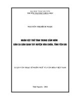 Nhân vật trữ tình trong cắm nôm   dân ca dân gian tày huyện văn chấn, tỉnh yên bái 