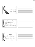 Bài giảng Đo lường Marketing  ThS. Trần Nhật Minh