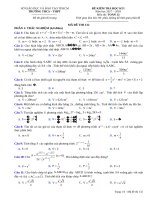 Đề thi HKI toán 12