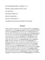 IELTS SPEAKING PART 2  successful company 