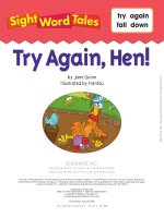 Sight word tales try again hen 