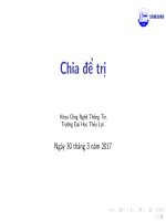 Tài liệu môn học - Application of Algo. chapter04 DC