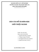 Báo cáo đồ án môn Giới thiệu ngành