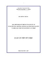 Đặc điểm dịch tễ bệnh tăng huyết áp ở người nùng trưởng thành tại tỉnh thái nguyên và hiệu quả một số giải pháp can thiệp 