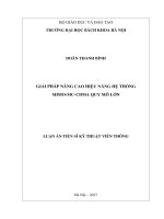 Giải pháp nâng cao hiệu năng hệ thống MIMO MC CDMA quy mô lớn (LA tiến sĩ)