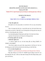 bài thu hoạch bồi dưỡng thường xuyên tiểu học module 12 