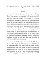 Xây dựng kế hoạch tuyển dụng, thu hút và giữ người tài 