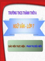 Bài giảng ngữ văn 7 Thành ngữ