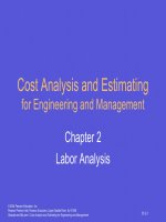 Cost analysis and estimating for engineering and management ch01 
