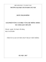 Giải pháp nâng cao hiệu năng hệ thống MIMO MC CDMA quy mô lớn (tt)