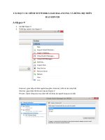CÀI đặt cấu HÌNH NETWORK LOAD BALANCING và ĐỒNG bộ TRÊN HAI SERVER