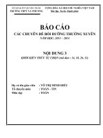 bài thu hoạch bồi dưỡng thường xuyên thpt module 14, 18, 26, 31 
