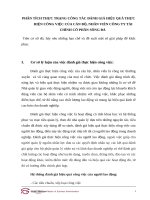 phân tích thực trạng công tác đánh giá hiệu quả thực hiện công việc của cán bộ, nhân viên công ty tài chính cổ phần sông đà 