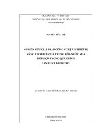 NGHIÊN CỨU GIẢI PHÁP CÔNG NGHỆ VÀ THIẾT BỊ NÂNG CAO HIỆU QUẢ TRUNG HÒA NƯỚC MÍA HỖN HỢP TRONG QUÁ TRÌNH SẢN XUẤT ĐƯỜNG RS LUẬN VĂN THẠC SĨ KHOA HỌC KỸ THUẬT