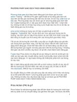 PHƯƠNG PHÁP GIAO DỊCH THEO HÀNH ĐỘNG GIÁ