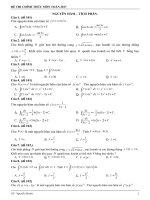 Nguyên hàm tích phân trong đề thi TN 2017