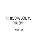 THỊ TRƯỜNG PHÁI SINH