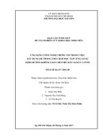 Ứng dụng công nghệ thông tin trong việc xây dựng hệ thống trò chơi học tập củng cố sự định hướng không gian cho trẻ mẫu giáo 5   6 tuổi 