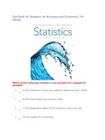 Test bank for statistics for business and economics 7th edition 
