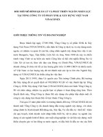 Đổi mới mô hình quản lý và phát triển nguồn nhân lực tại tổng công ty cổ phần XNK  xây dựng việt nam VINACONEX