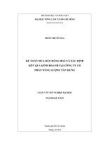 KẾ TOÁN MUA BÁN HÀNG HOÁ VÀ XÁC ĐỊNH KẾT QUẢ KINH DOANH TẠI CÔNG TY CỔ PHẦN NĂNG LƯỢNG TÂN HƯNG