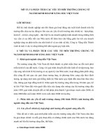 MÔ tả và PHÂN TÍCH các yếu tố môi TRƯỜNG CHUNG về NGÀNH KINH DOANH XĂNG dầu VIỆT NAM